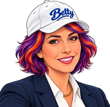 Betty, avec sa casquette